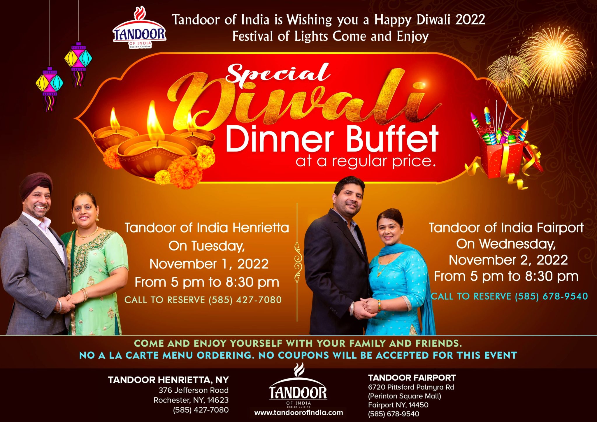 Delicious and authentic Indian cuisine Rochester, NY | Fairport | Henrietta